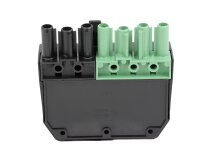Conector Elco 7P, verde, macho, 65323592