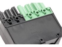 Conector Elco 7P, verde, macho, 65323592
