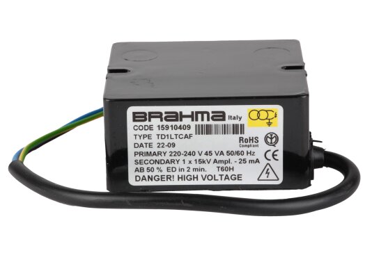 Transformador de encendido Riello TD1LTCAF 15910409, art: 3002475
